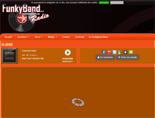 Tablet Screenshot of funkyband-radio.com